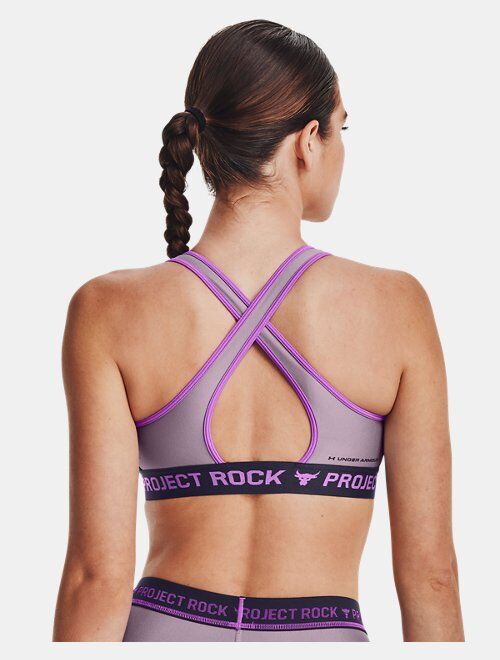 Under Armour Women's Project Rock Crossback Disrupt Sports Bra