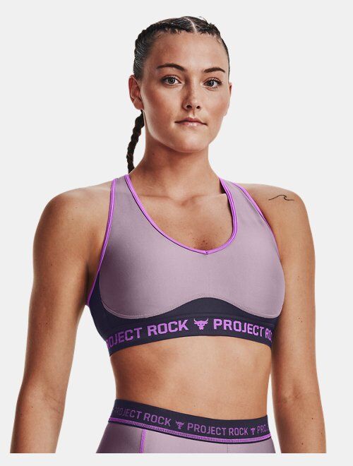 Under Armour Women's Project Rock Crossback Disrupt Sports Bra