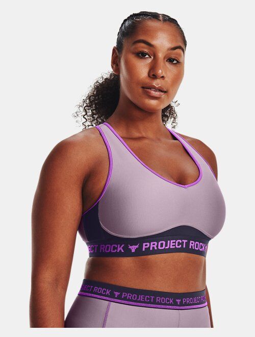 Under Armour Women's Project Rock Crossback Disrupt Sports Bra