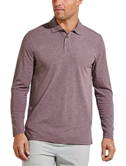 UPF 50  Men's Coppitt Long Sleeve Weekend Polo - Sun Protective