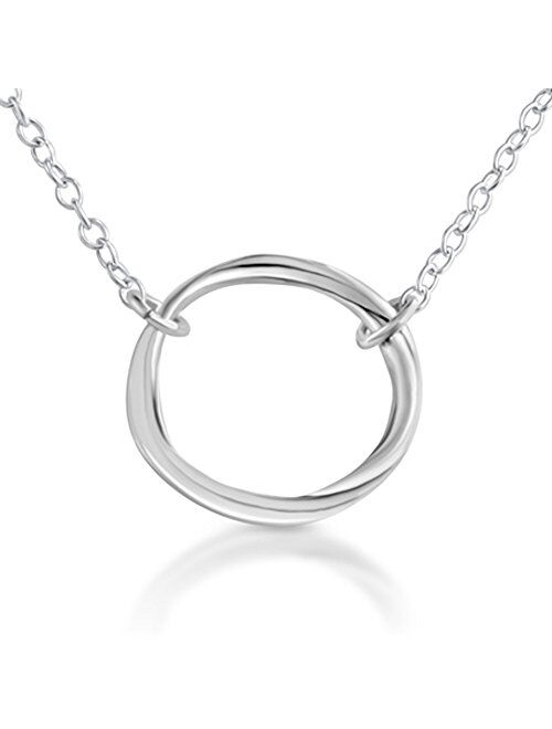 AZAGGI 925 Sterling Silver Karma Ring Circle of Life Pendant Necklace Holiday Gift Jewelry Gift