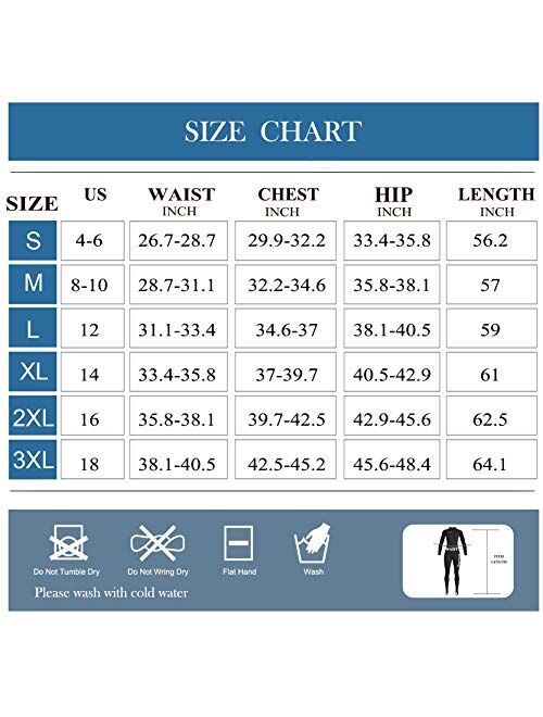 CtriLady Wetsuit Women 2mm Neoprene Full Wetsuit Long Sleeve Diving Suits with Front Zipper UV Protection Full Body Swimwear for Swimming Diving Surfing Kayaking Snorkeli