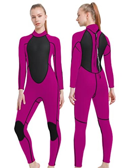 REALON Wetsuit Men 3/2mm Surfing Snorkeling Kayaking Neoprene Full Body 4/3mm Scuba Diving Wetsuits 5/4mm One Piece Wet Suit Cold Water Male Spring Suits