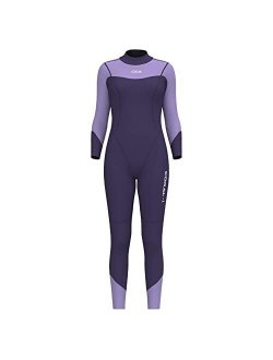 Hevto Women Wetsuits 3/2mm Neoprene Surfing Swimming Diving SUP Full Suits Keep Warm in Cold Water