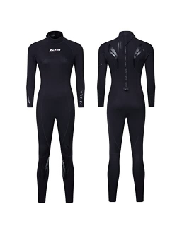 ZCCO Wetsuit 3mm Neoprene Wet Suit Full Body Long Sleeve Back Zip Diving Suit Thermal Suit for Water Sports Kayakboarding Surfing Snorkeling Scuba Diving Swimming