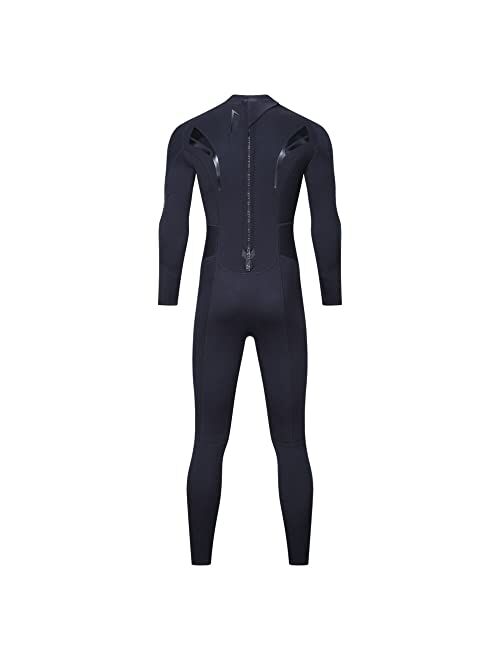 ZCCO Wetsuit 3mm Neoprene Wet Suit Full Body Long Sleeve Back Zip Diving Suit Thermal Suit for Water Sports Kayakboarding Surfing Snorkeling Scuba Diving Swimming