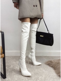 Stiletto Heeled Sock Boots