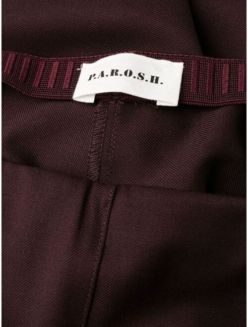 P.A.R.O.S.H. mid-rise flared trousers