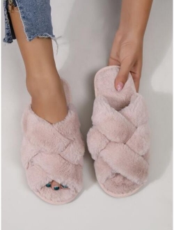 Crossover Strap Bedroom Slippers