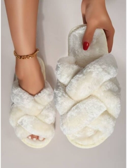 Crossover Strap Bedroom Slippers