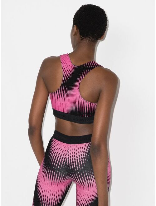 Paco Rabanne geometric-print sports bra