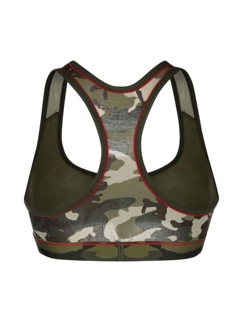 Diesel camouflage print sports bra