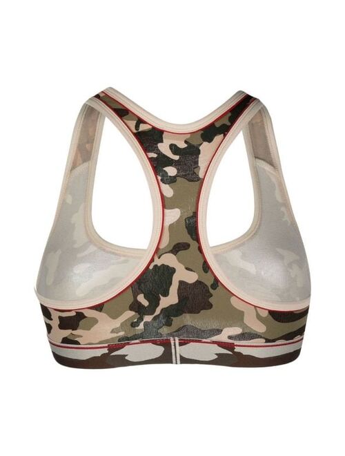 Diesel camouflage print sports bra