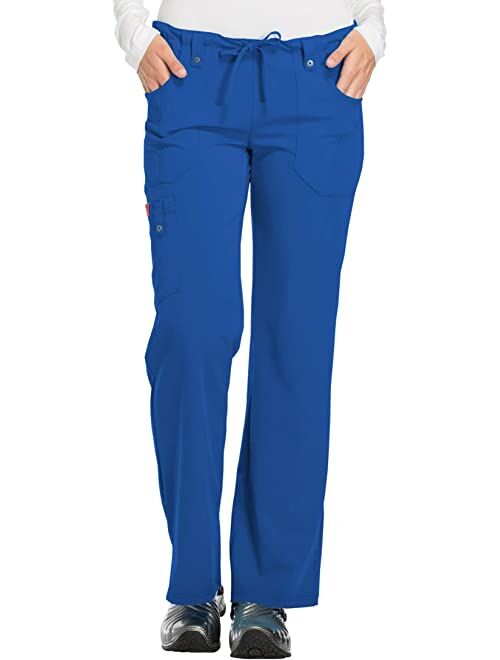 Dickies Women's Xtreme Stretch Mid Rise Drawstring Cargo Pant