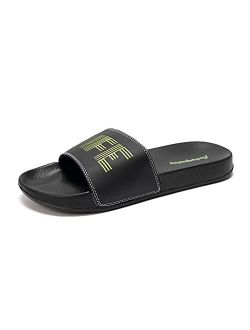 FUNKYMONKEY Men's Casual Sandal Slippers Outdoor Indoor Slide for Men