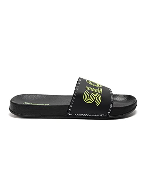 FUNKYMONKEY Men's Casual Sandal Slippers Outdoor Indoor Slide for Men