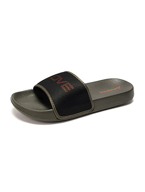 FUNKYMONKEY Men's Casual Sandal Slippers Outdoor Indoor Slide for Men