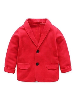 REWANGOING Little Kids Boys Girls Casual Fashion Blazers Jackets Coat Suit Outerwear