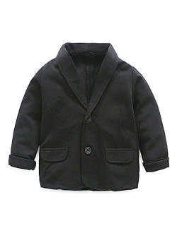 REWANGOING Little Kids Boys Girls Casual Fashion Blazers Jackets Coat Suit Outerwear