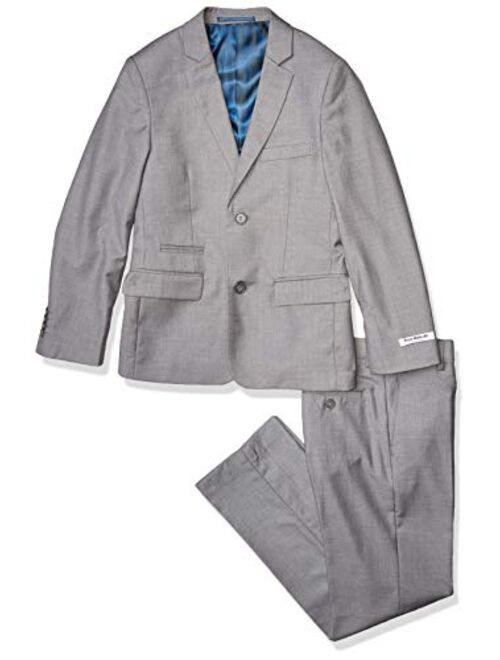 Isaac Mizrahi Boys 2-Piece Slim Cut Wool Blend Suit-Husky Sizes