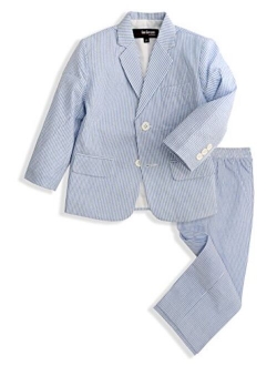 Gino Giovanni Boys Seersucker 2 Button Suit Set