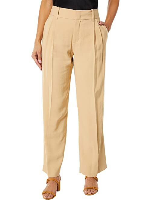 vince High-Waist Pleated Trousers