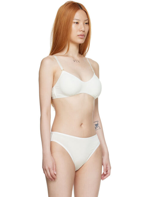 KYE INTIMATES SSENSE Exclusive Three-Pack Off-White Bra