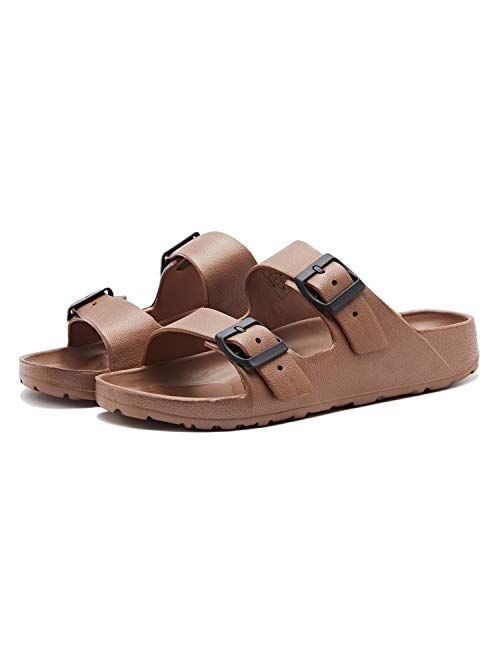 Weestep Essential lightweight double buckle slip-on flat adjustable womens mens sandals