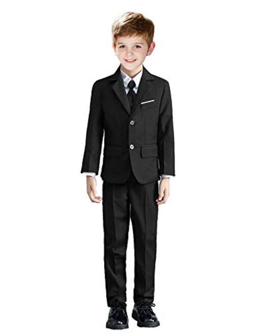 Plsily Boys Suits Toddler Foraml Kids Complete Wedding Outfit Dresswear