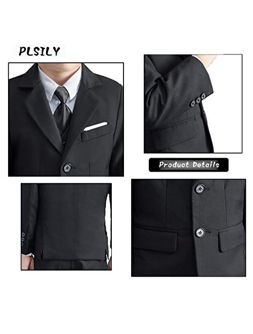 Plsily Boys Suits Toddler Foraml Kids Complete Wedding Outfit Dresswear