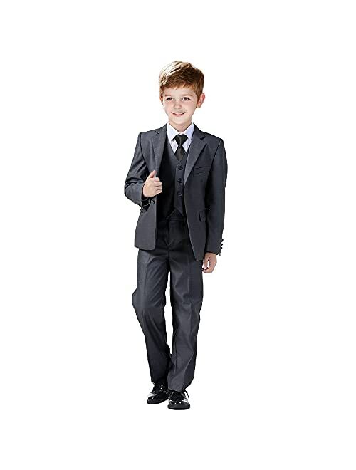 Plsily Boys Suits Toddler Foraml Kids Complete Wedding Outfit Dresswear