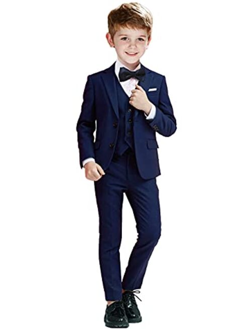 Plsily Boys Suits Toddler Foraml Kids Complete Wedding Outfit Dresswear