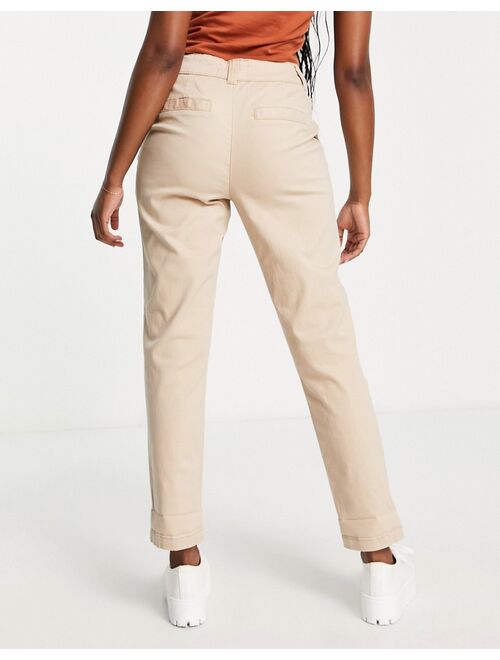 New Look pleated chino in beige