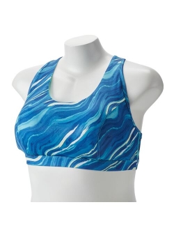 Plus Size Tek Gear Racerback Low-Impact Sports Bra