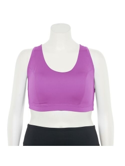 Plus Size Tek Gear Racerback Low-Impact Sports Bra