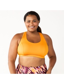 Plus Size Tek Gear Racerback Low-Impact Sports Bra