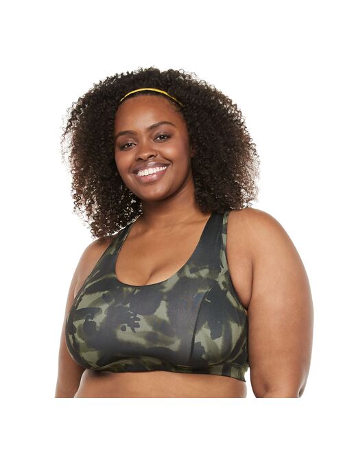 Plus Size Tek Gear Racerback Low-Impact Sports Bra