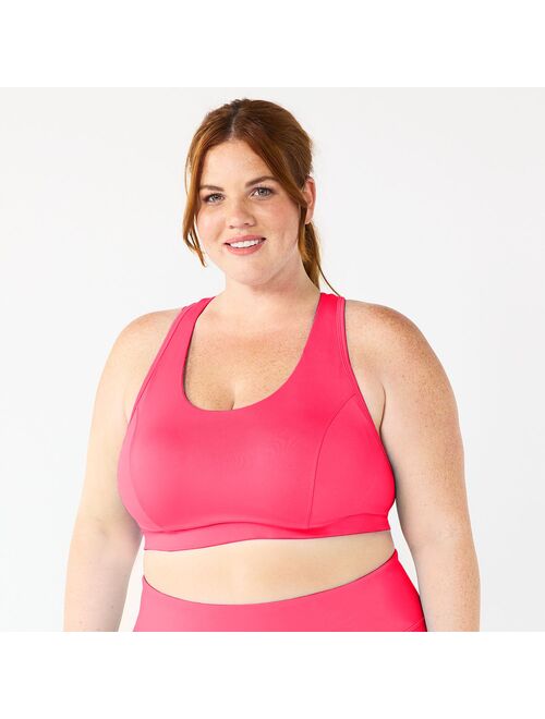 Plus Size Tek Gear Racerback Low-Impact Sports Bra