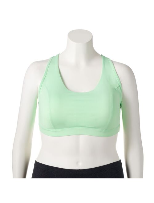 Plus Size Tek Gear Racerback Low-Impact Sports Bra