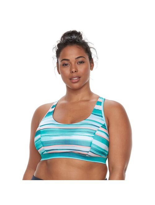 Plus Size Tek Gear Racerback Low-Impact Sports Bra