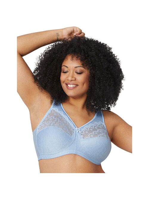 Plus Size Glamorise Full-Figure MagicLift Moisture Control Wire-free Bra 1064