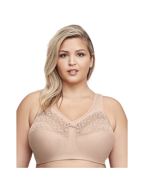 Plus Size Glamorise Full-Figure MagicLift Moisture Control Wire-free Bra 1064