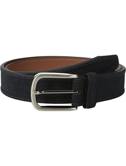 Perforated Suede Belt