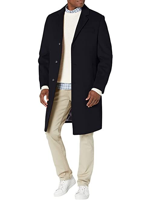 London Fog Men's Signature Wool Blend Top Coat