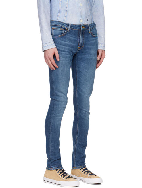 Nudie Jeans Navy Skinny Lin Jeans