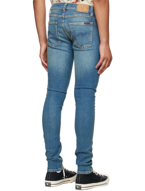 Nudie Jeans Blue Tight Terry Jeans