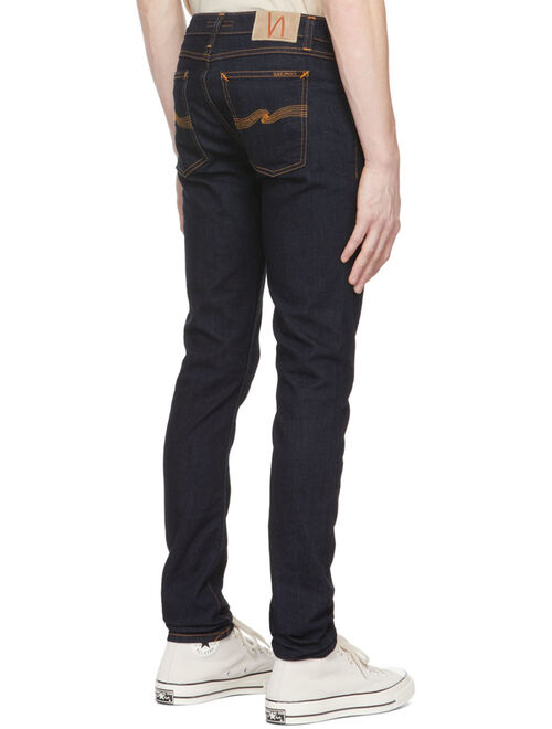 Nudie Jeans Navy Skinny Lin Jeans