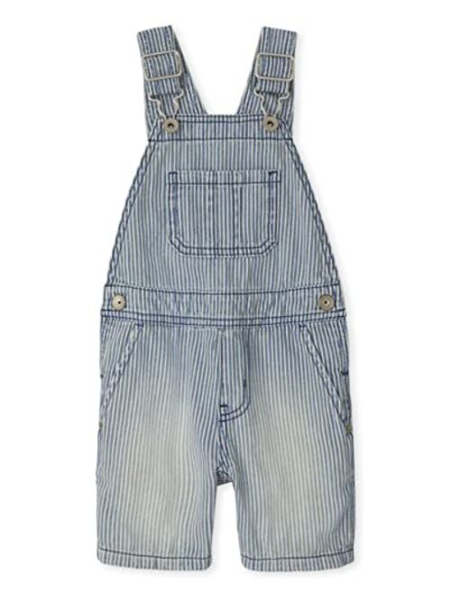 The Children's Place Baby and Toddler Boys Denim Shortalls