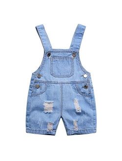 Ding Dong Baby Toddler Kid Boy Girl Denim Shortall