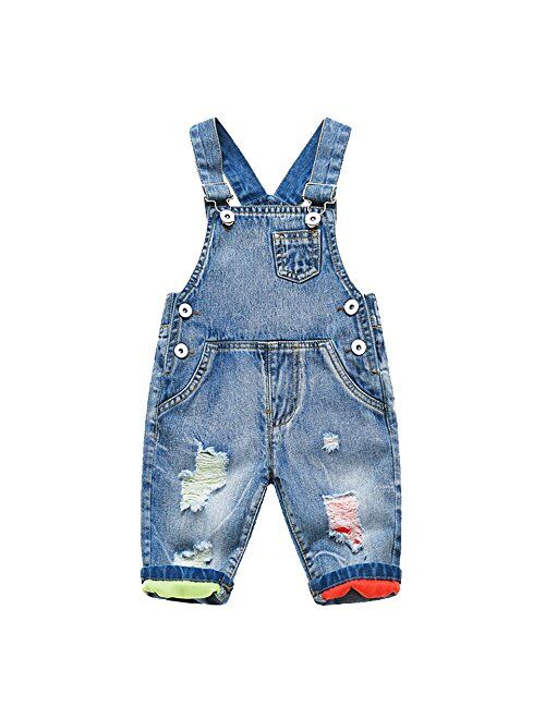 Ding Dong Baby Toddler Kid Boy Girl Denim Shortall